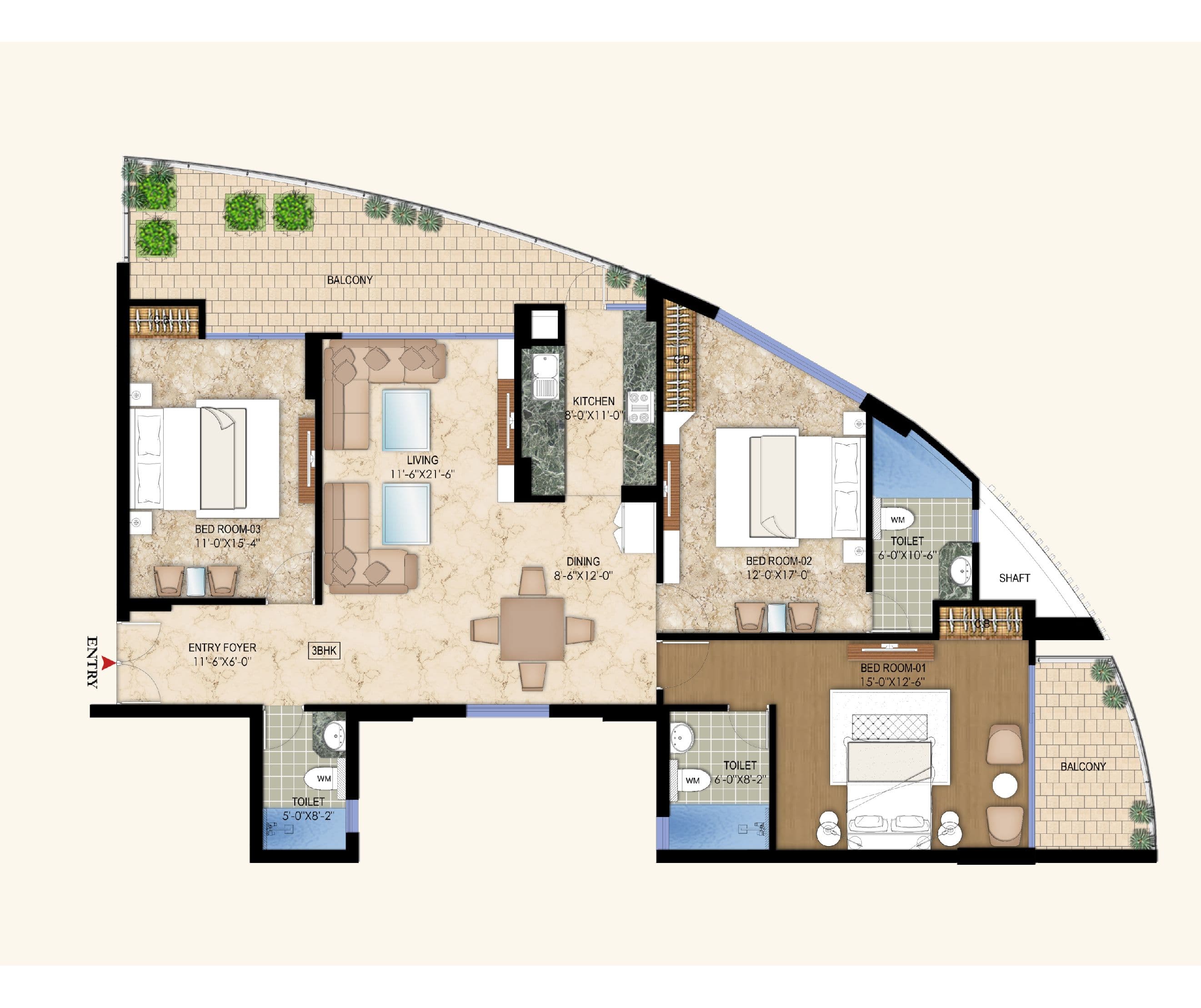 The Gordon by MI Group floor plan