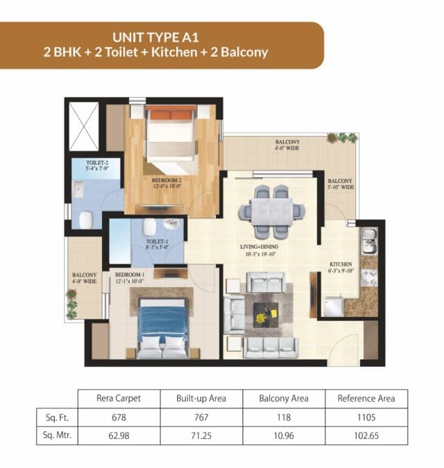 Ajit ORO Atlantis floor plan