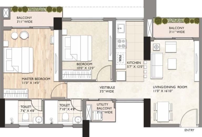 Sahu City Pearl floor plan