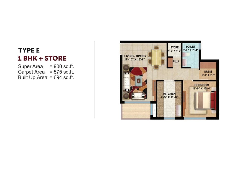 Omaxe Hazratganj Residency floor plan