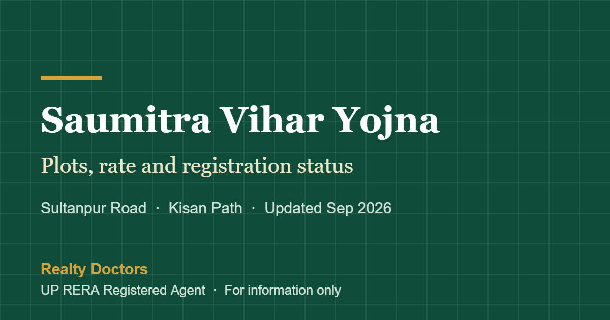 Saumitra Vihar Yojna Lucknow: Plots, Rate and Status