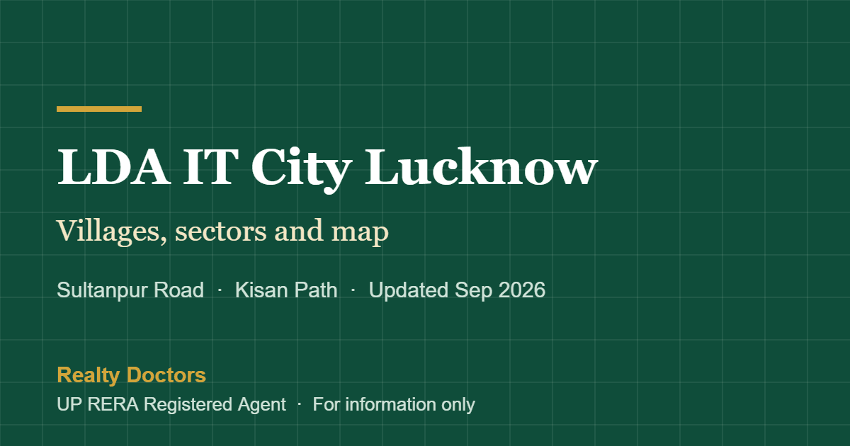 LDA IT City Lucknow: Villages, Sectors and Map