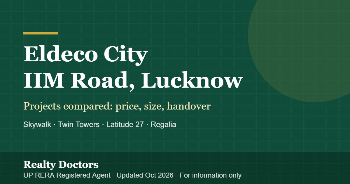 Eldeco on IIM Road Lucknow: Eldeco City Projects