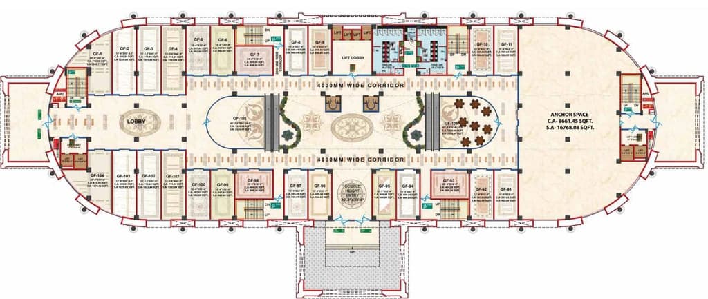 Ekana Mall floor plan
