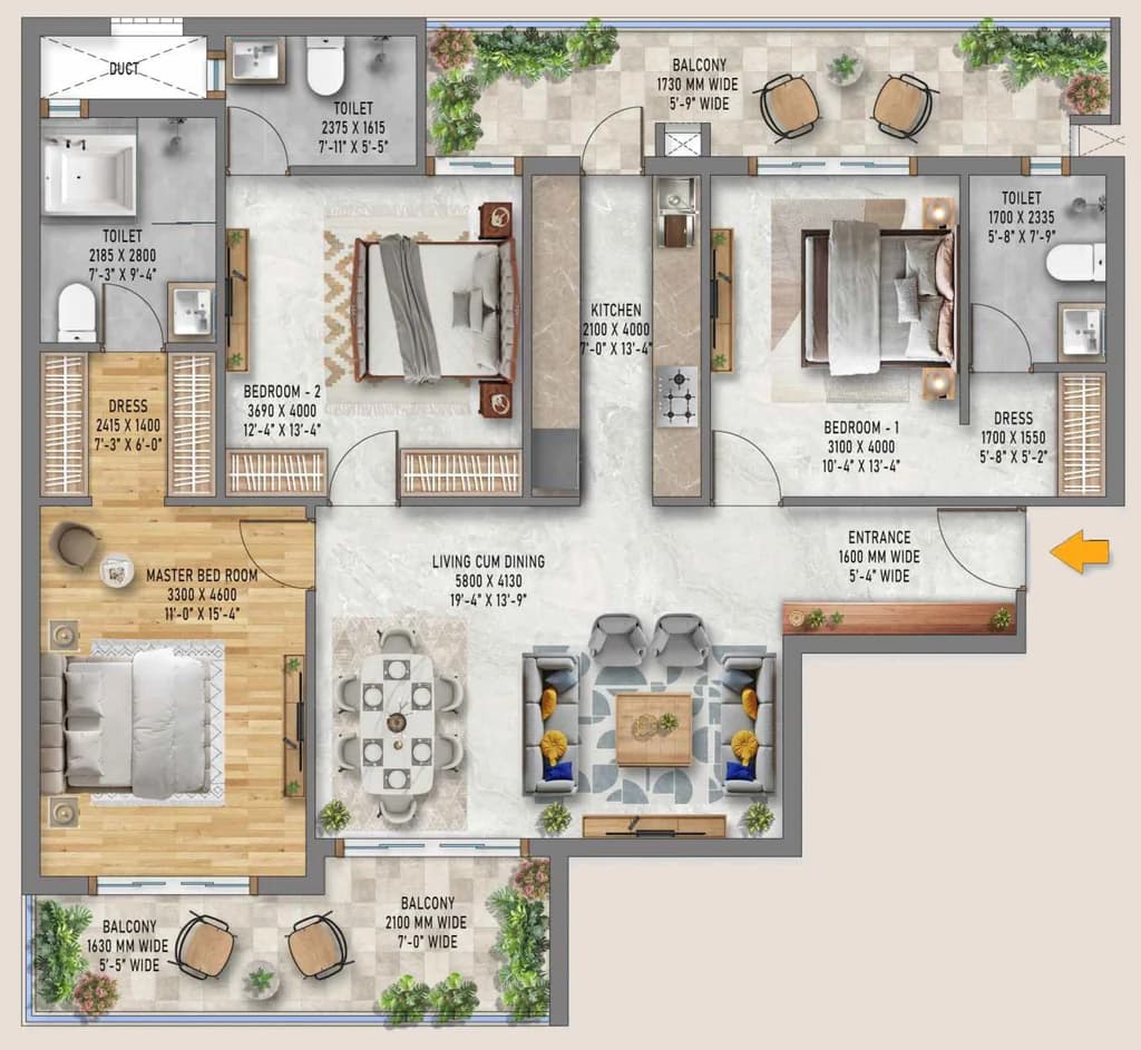 DPS Meridian Heights floor plan
