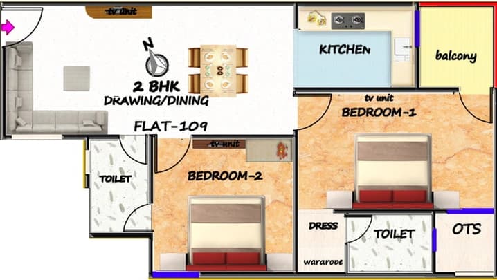 Shri Balaji BCC Sapphire floor plan