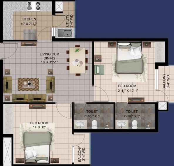 BCC Blue Mountain floor plan