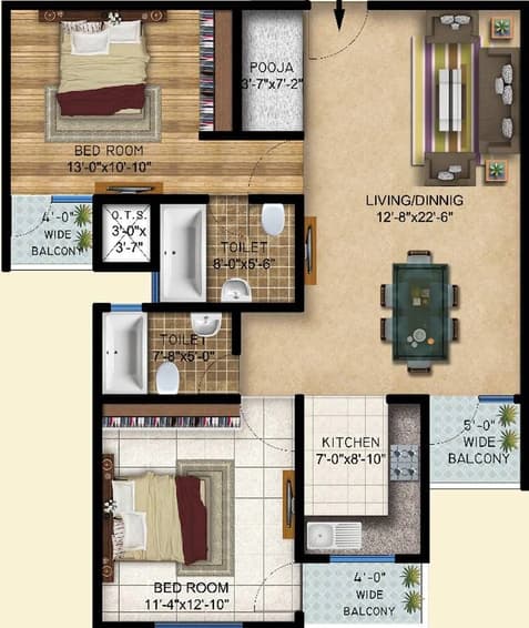 Gold Star Homes floor plan