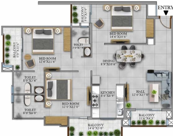 BCC Daffodils floor plan