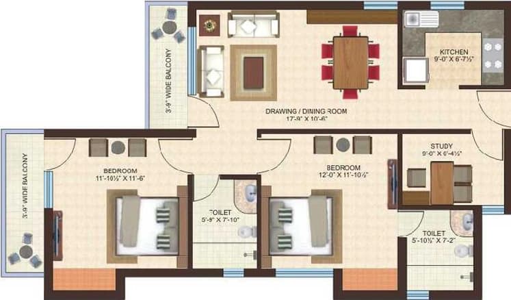 Gandharva Imperial Crest floor plan