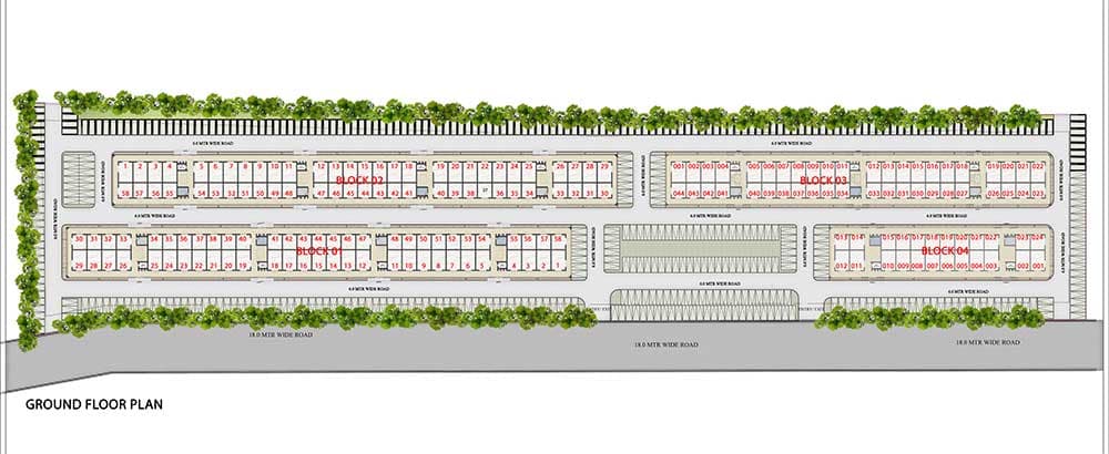 Omaxe Front Street floor plan