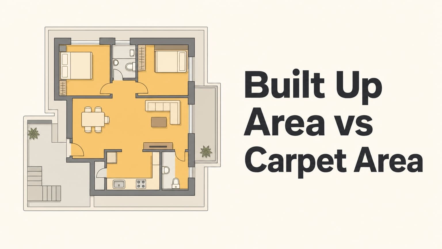 Built Up Area vs Carpet Area: What You Pay For