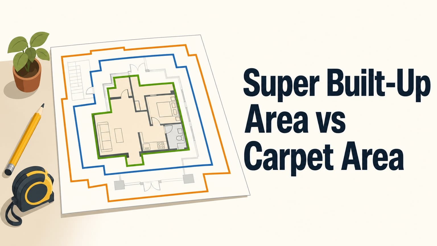 Super Built-Up Area vs Carpet Area: What You Pay For