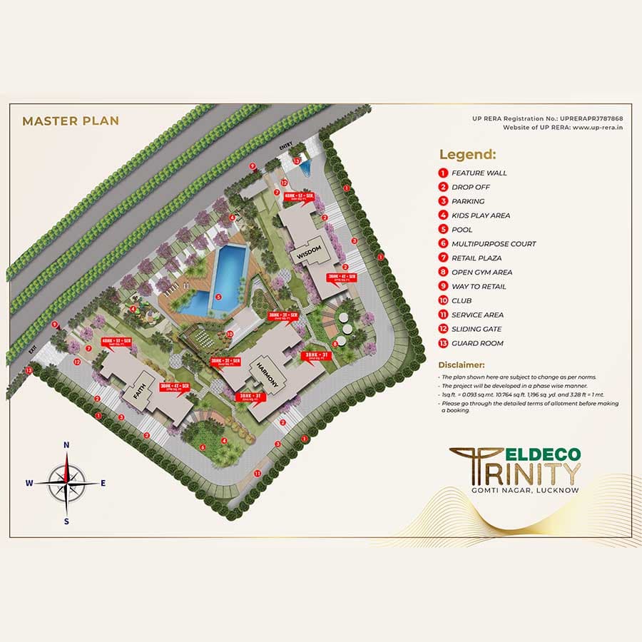 Eldeco Trinity floor plan