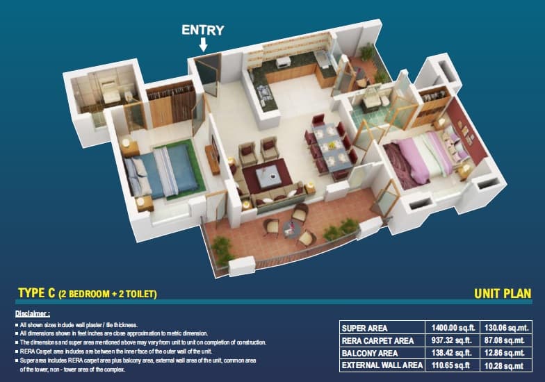 Eiffel Vivassa Estate floor plan