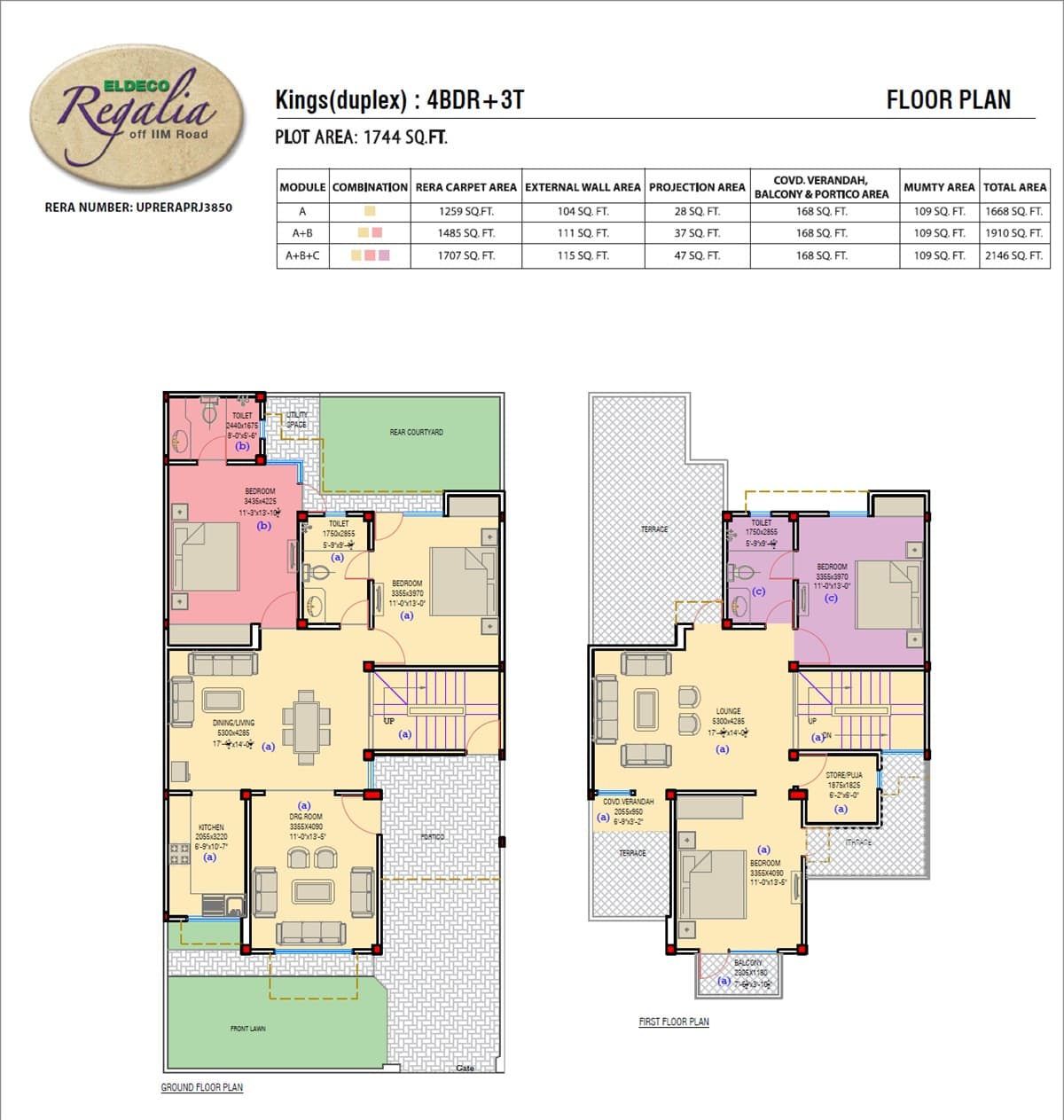 Eldeco Regalia floor plan