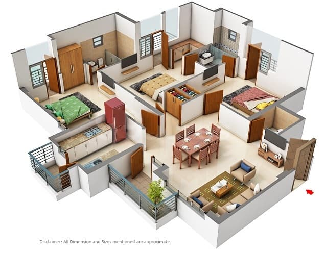Eldeco Select floor plan