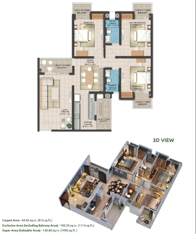 Okas Residency floor plan