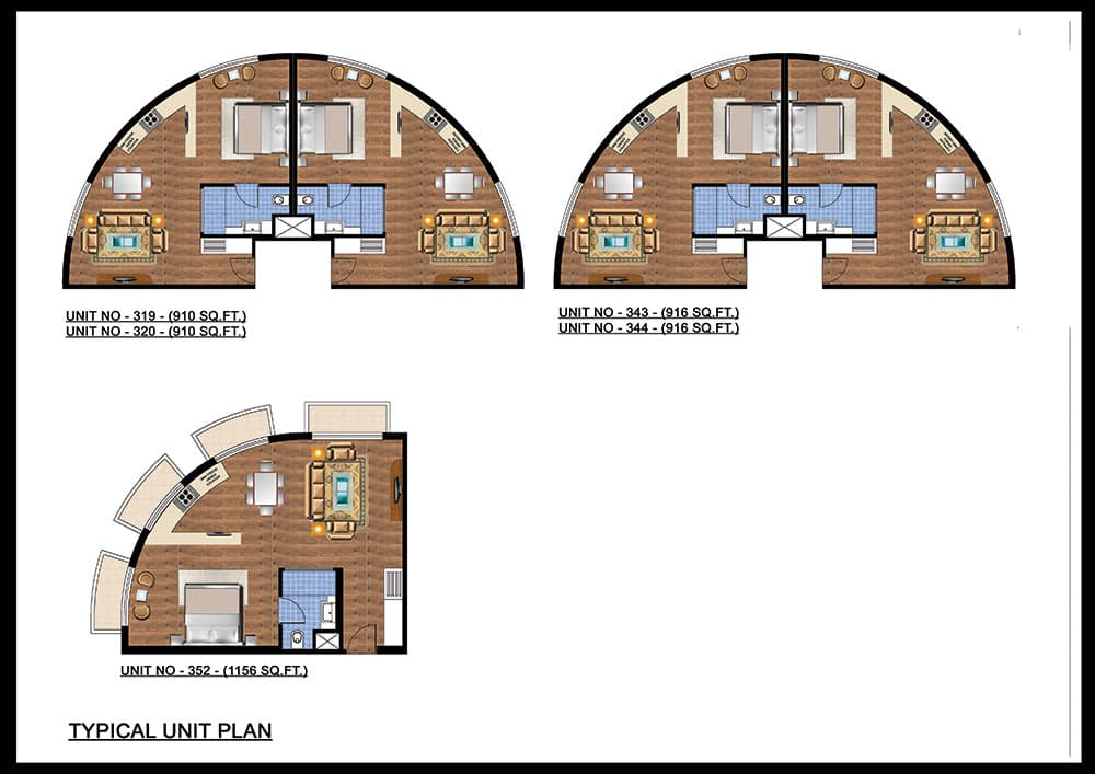 Omaxe Hazratganj floor plan
