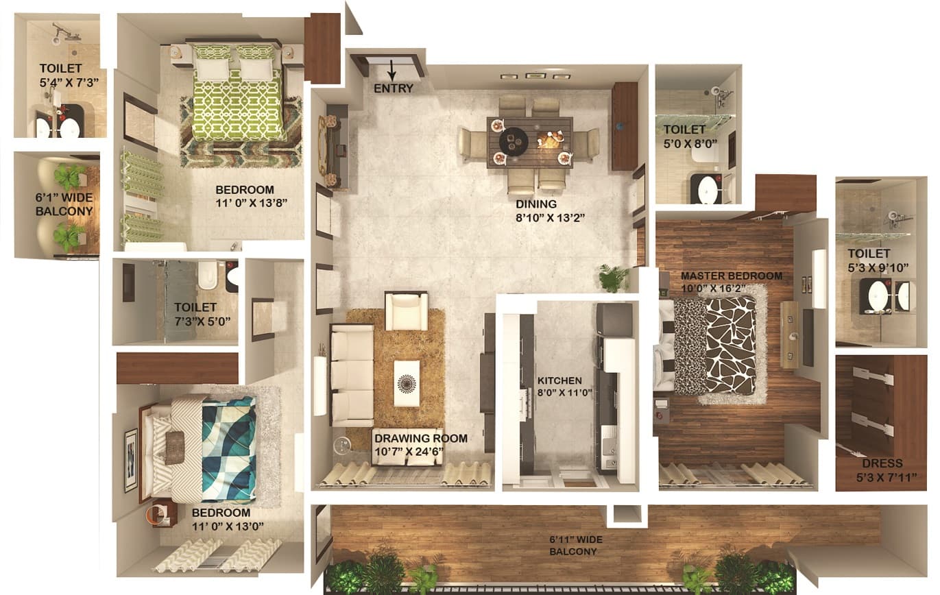 Omaxe Kingston floor plan