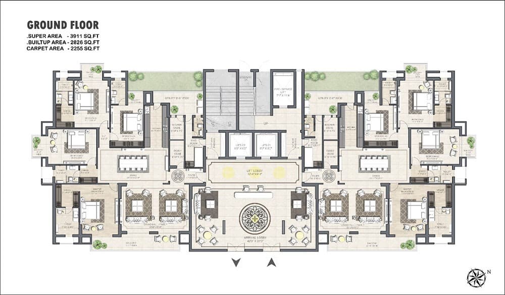 Omaxe The Legends floor plan