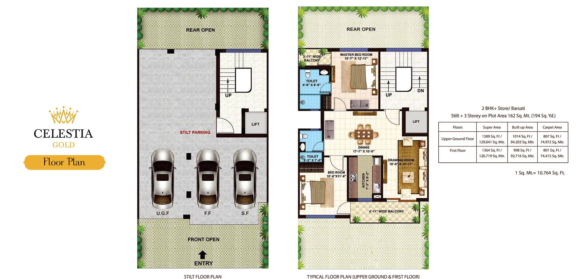 Omaxe Celestia Gold floor plan