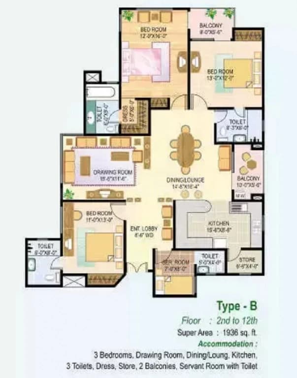 Eldeco Elegance floor plan